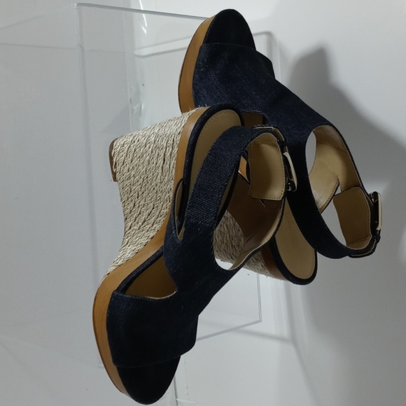 Michael Kors Josephine Wedge Denim 40s9jphs1d - Picture 5 of 7